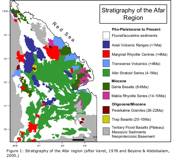 Stratigraphy of the Afar Region