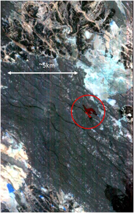 Thermal image of May 2010 eruption
