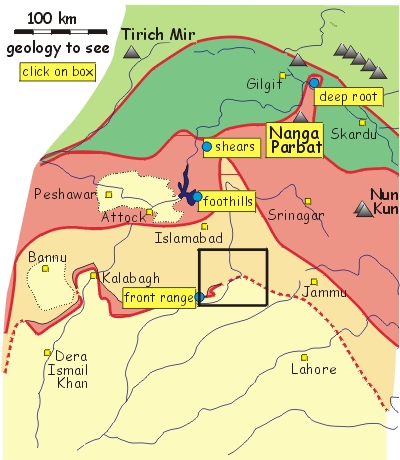 map of Himalayan deformation