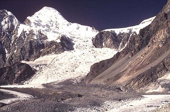 Glaciers in the high Himalayas