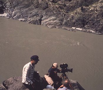 Sediment laden river