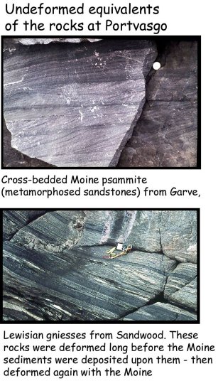 Undeformed equivalents of the rocks at Portvasgo