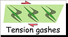 Tension gashes