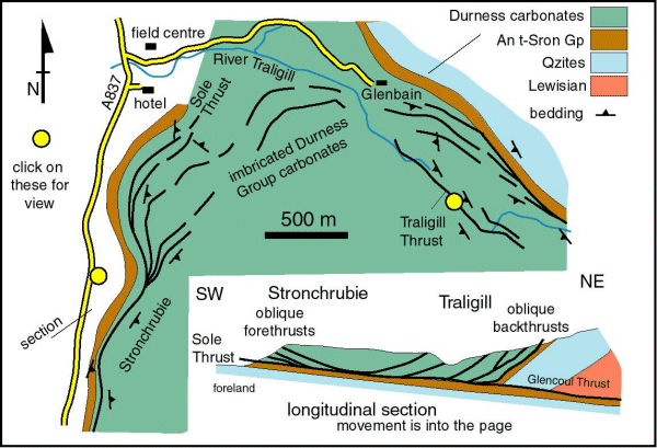 Inchnadamph and Skiag Bridge location map