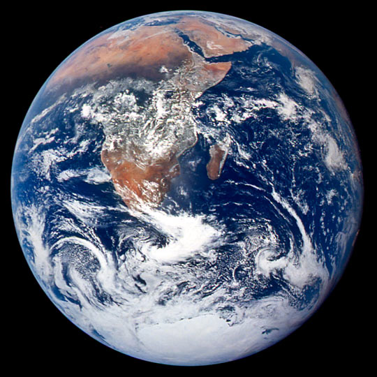 Satellite image of Earth from space, from NASA GSFC. Satellite image of Earth from space, from NASA GSFC.