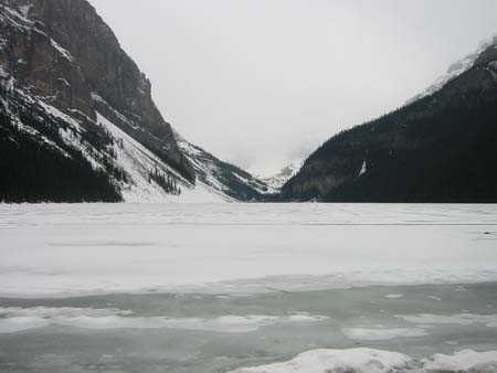 Frozen lake