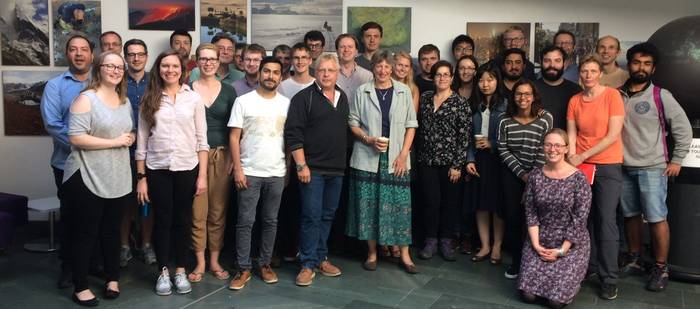 Photograph of Kathy Cashman with the School of Earth and Environment