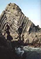 Folded turbidites.