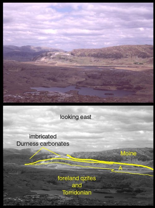 Long view onto Knockan crag