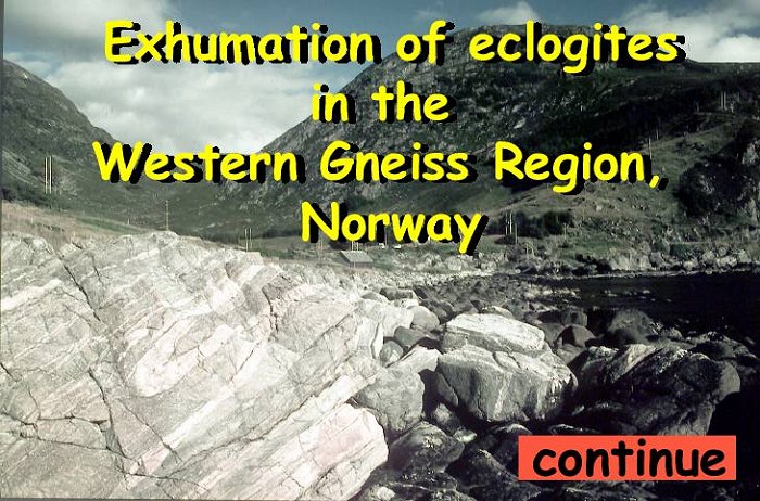 exhumation of eclogites in the Western Gneiss Region, Norway