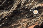 S-C fabrics developed in calcschists in the footwall to the Entrelor shear zone.