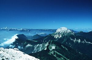 The French Subalpine Chains - looking SW in the Chartreuse massif.